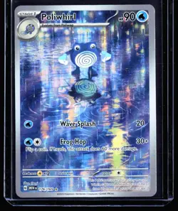 2023 Scarlet & Violet - 151 Poliwhirl #176 Illustration Rare Pokemon Card - Image 1