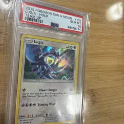 Pokemon 2019 Lugia 131/181 Holo Team Up GEM MINT PSA 10 - Image 3