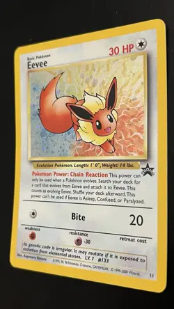 Eevee 11/53 LP Wotc Black Star Promo Holo Pokemon TCG - Image 2