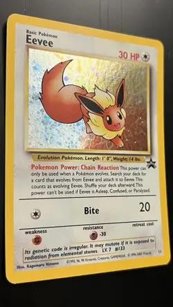 Eevee 11/53 LP Wotc Black Star Promo Holo Pokemon TCG - Image 3