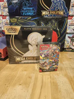 Pokemon Mega Evolution ETB and Booster Bundle Lot New Factory Sealed - Image 1