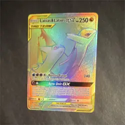 Pokemon Latias & Latios GX TAG TEAM Secret Rare Full Art 190/181 Sm-Team Up Holo - Image 1