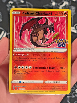 Radiant Charizard 011/078 Pokemon GO - Pokemon TCG Holo - NM - Image 1
