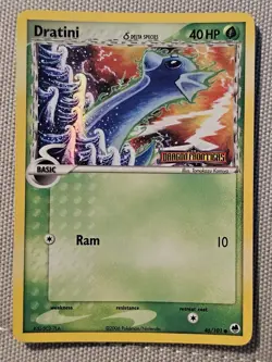 2006 Pokemon EX Dragon Frontiers Dratini-Reverse Foil #46/101 - Image 1