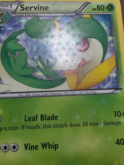 HP Pokemon Servine (RC2/RC25) Black & White Legendary Treasures Starfoil - Image 5
