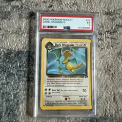 2000 POKEMON ROCKET #22/82 DARK DRAGONITE PSA 5 EX RARE NON-HOLO - Image 1