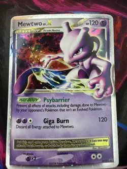 Pokemon TCG Mewtwo LV.X Black Star Promo DP28 LP - Image 1