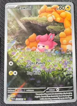 PAWMI 226/091 ILLUSTRATION RARE PALDEAN FATES POKEMON HOLO NM - Image 1