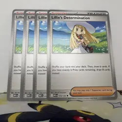Lillie's Determination 119/132 - Play Set (x4) - Pokemon TCG: Mega Evolution NM - Image 1