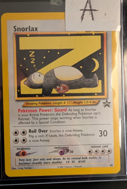 2002 Pokemon League Snorlax #49 WOTC Black Star Promo - Image 4