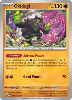 Pokemon - Okidogi 111/167 Sv06: Twilight Masquerade Holo NM - Image 1