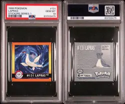 Pop 1! PSA Gem Mint - Pokemon Series 1 Nintendo Lapras #131 Sticker Artbox - Image 1
