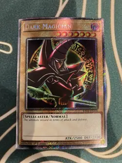 DARK MAGICIAN (ARKANA) PLATINUM SECRET RARE RA04-EN106 YUGIOH! - Image 1