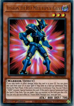 Yugioh Vision HERO Multiply Guy GFP2-EN056 1st Edition Ultra Rare NM - Image 1