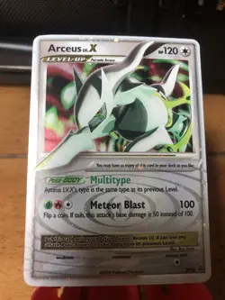 Pokemon TCG Arceus LV.X DP56 Holo Black Star Promo Card LP/MP - Image 1