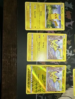 Pokemon Common Pikachu 13 Card Lot 12 Non Holo Regular & 1 Reverse Holo LP-NM - Image 5
