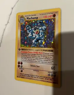 Machamp 1st Edition shadowless holo card - Image 2