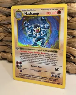 Machamp 1st Edition shadowless holo card - Image 4