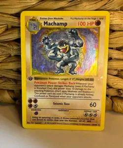 Machamp 1st Edition shadowless holo card - Image 5