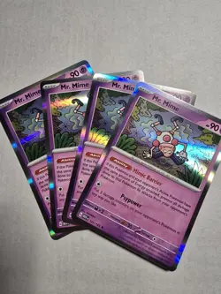 Pokemon Card 151 4x Playset Holographic Mr. Mime 122/165 Near Mint - Image 1