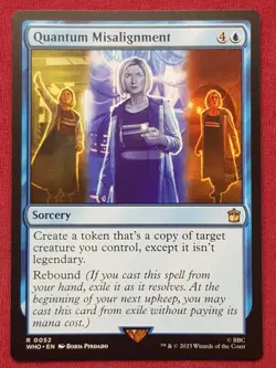 Magic The Gathering DOCTOR WHO QUANTUM MISALIGNMENT blue card MTG - Image 1