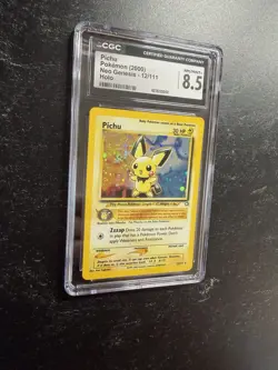 CGC 8.5 Pichu 2000 Neo Genesis 12/111 Holo Rare Pokemon Card - Image 2