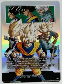 Son Goku E-92 Energy Marker Manga Promo Dragon Ball Card English Fusion - Image 1