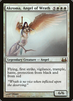 FOIL Akroma, Angel of Wrath [Duel Decks: Divine vs Demonic] M/NM MTG Magic - Image 1
