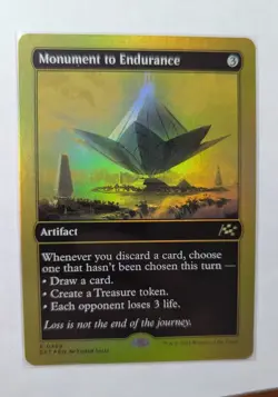 1x Monument To Endurance First Place Gold Foil NM - DFT MTG Magic X1 - Image 1