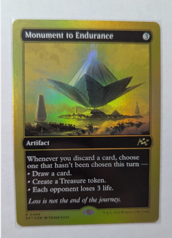 1x Monument To Endurance First Place Gold Foil NM - DFT MTG Magic X1 - Image 1