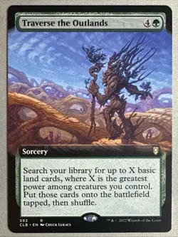 MTG / Traverse the Outlands / CLB / #593 / Regular (Extended Art) / Rare / NM - Image 1