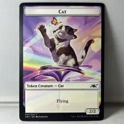 Cat Token Creature (001/014) Unfinity UNF MTG Magic The Gathering - Image 1