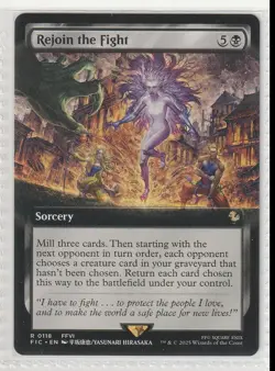MTG Rejoin the Fight #118 Final Fantasy Ext Art Rare NM - Image 1