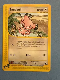 Pokemon Card - Snubbull Skyridge 101/144 Non Holo - NP NM+/MT - Image 1