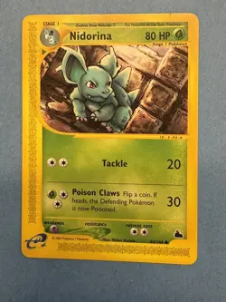 Pokemon TCG Skyridge Nidorina 83/144 Common Non Holo Card NP NM+/MT Awesome card - Image 1