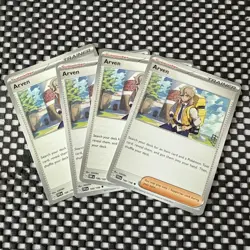 4x Arven - 166/198 - Scarlet Violet - Trainer Playset - 186/197 - Pokemon Card - Image 1
