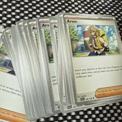 4x Arven - 166/198 - Scarlet Violet - Trainer Playset - 186/197 - Pokemon Card - Image 3