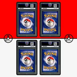 Pokemon PSA 8 SET Dark Blastoise Charizard Dragonite Raichu Team Rocket 3 4 5 83 - Image 2