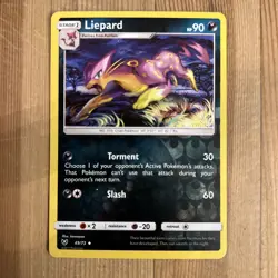 Pokemon TCG Liepard Shining Legends 49/73 Reverse Holo Uncommon - Image 1