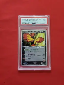 Pokemon: Rocket's Moltres EX 1st Ed 014/020 Holo Rare Black Deck Kit 2004 -PSA 9 - Image 1