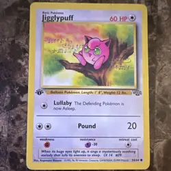 Pokemon TCG Jigglypuff Jungle 54/64 1st Edition Regular Common 60 HP - Image 1