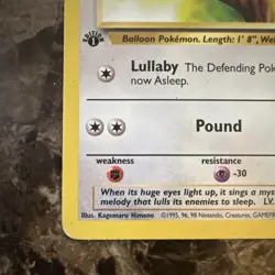 Pokemon TCG Jigglypuff Jungle 54/64 1st Edition Regular Common 60 HP - Image 5