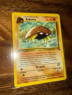 Pokemon TCG Kabuto Fossil 1st Edition Common - Image 4