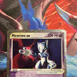 Pokemon Mewtwo ex 101/109 EX Ruby & Sapphire Ultra Rare Holo double swirlU! - Image 5