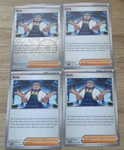 4X Pokemon TCG Kofu 138/142 Stellar Crown Regular Supporter English 2024 NM - Image 1