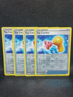 Toy Catcher [4x] Rev Holo 163/203 NM Sword & Shield Evolving Skies Pokemon TCG - Image 1