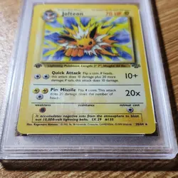 NON HOLO Pokemon Jolteon 20/64 Jungle 1st Edition Rare Regular 1999 PSA 10 - Image 4
