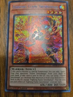 Fighting Flame Swordsman MP24-EN132 - Prismatic Secret Rare - Yugioh! - Image 1
