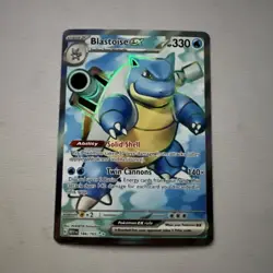 Pokemon TCG Blastoise EX Holo Ultra Rare Card Scarlet Violet-151 184/165 - Image 1