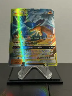 Reshiram and Charizard Tag Team GX Ultra Rare Card 20/214 Regular Size - Image 1